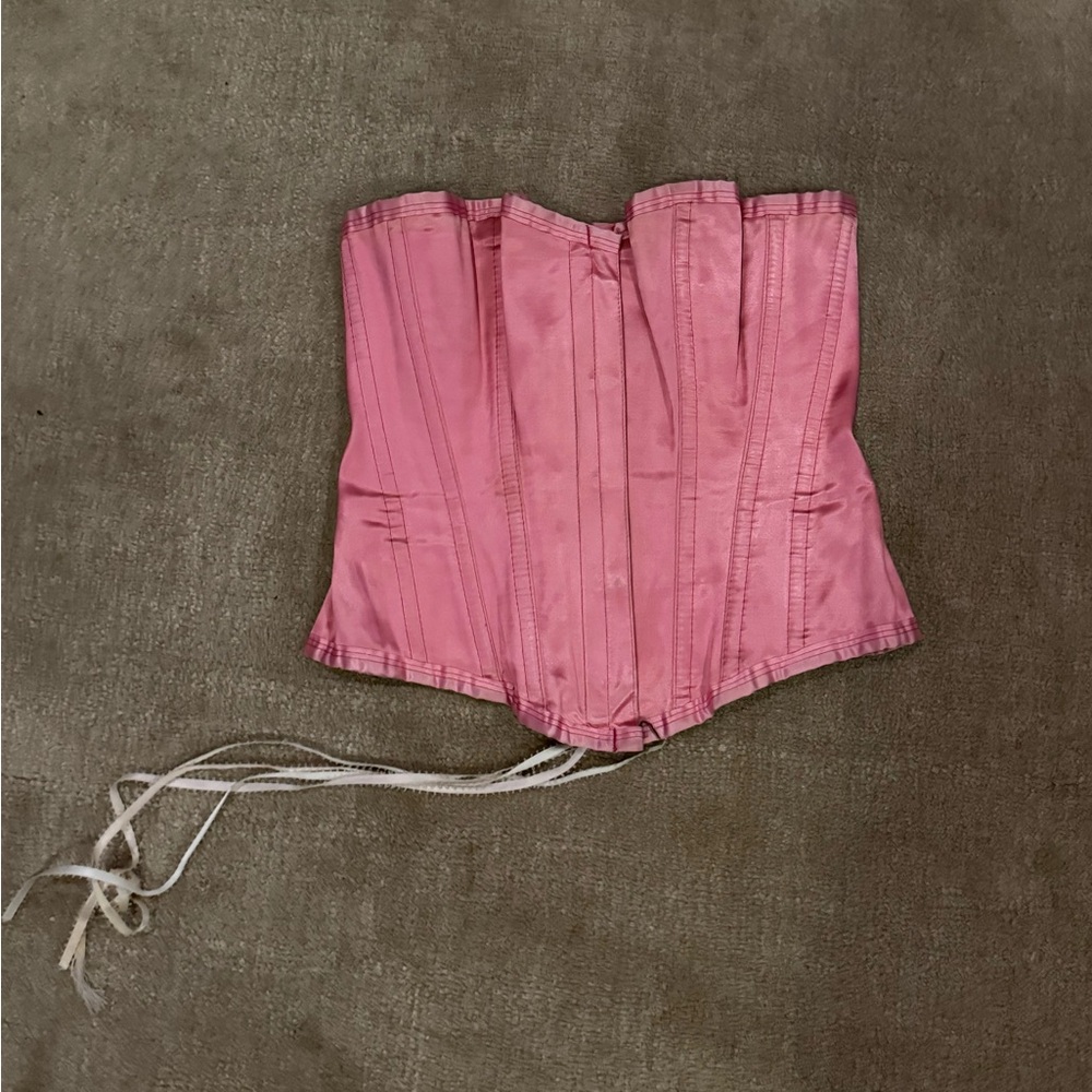 Vintage Agent Provocateur Pink Satin Corset